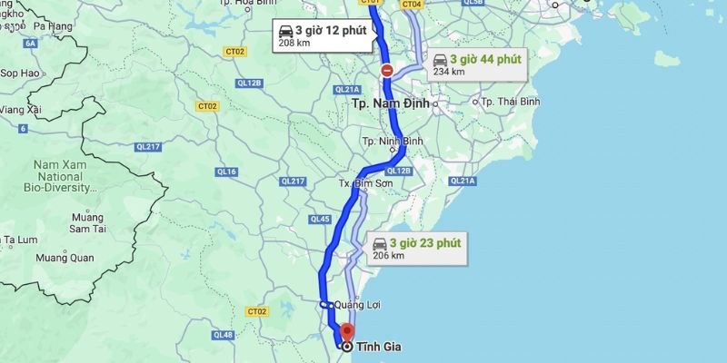 Tùy vào điểm bắt đầu mà du khách chọn phương tiện phù hợp