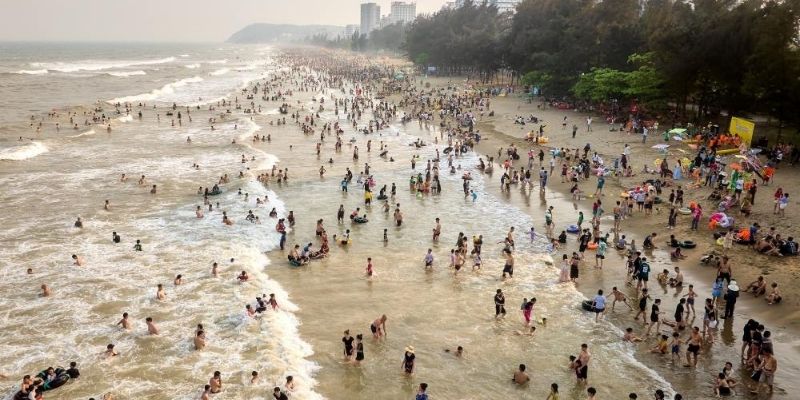 Bãi A được nhiều du khách lựa chọn tới nhất hiện nay