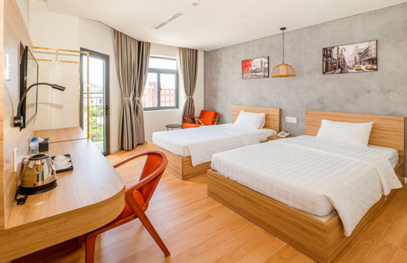 Khách sạn Maya 3 thiết kế phong cách đơn giản, nhẹ nhàng