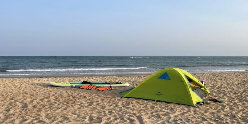 Thư giãn với không gian cắm trại