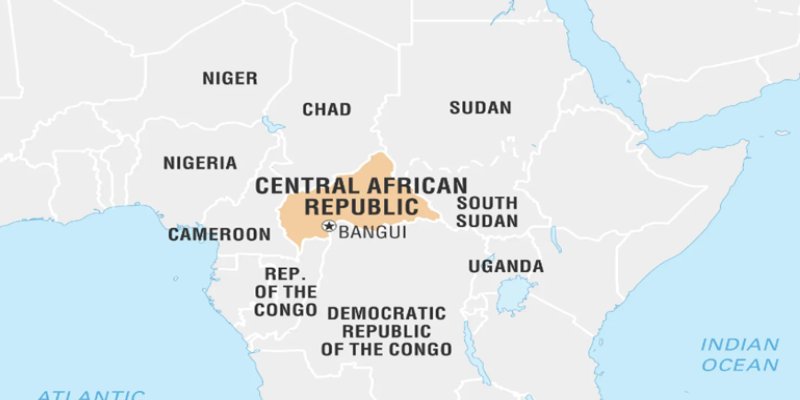 Bản đồ cộng hòa Trung Phi