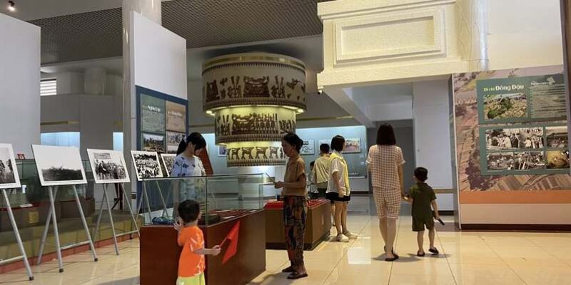 Bảo tàng được chia thành nhiều khu vực khác nhau