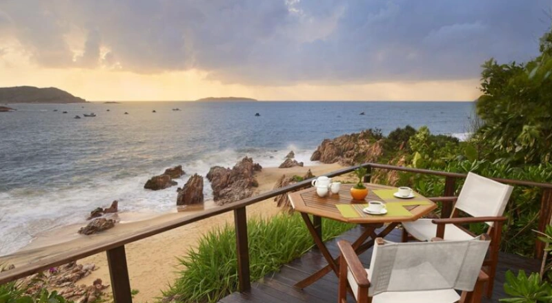 Biển Xép yên bình, nên thơ