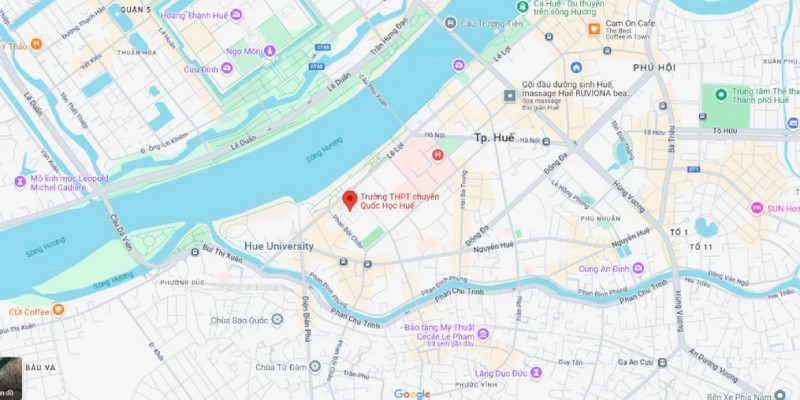 Cách di chuyển nhanh chóng đến Quốc Học Huế