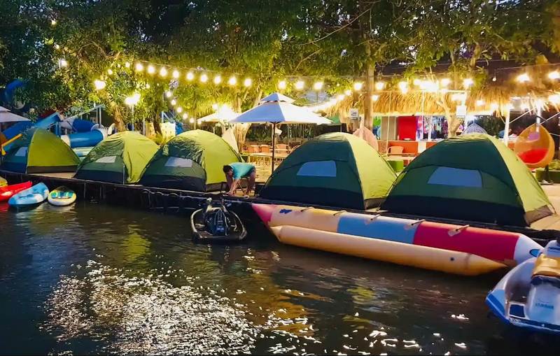 4. Làng Tre Việt - Cắm trại kết hợp trải nghiệm (~30km)