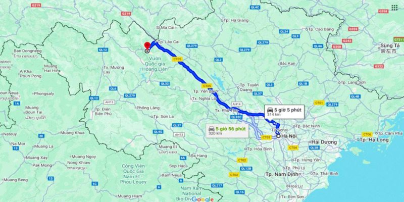 Có thể đến cầu kính bằng nhiều phương tiện khác nhau