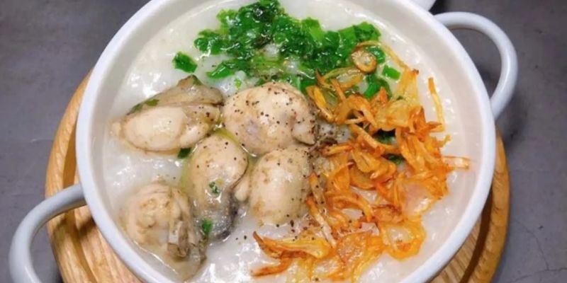 Cháo hàu dân giã ngon miệng
