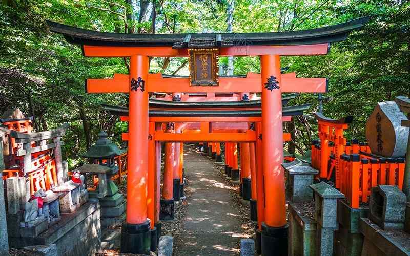 Đền Fushimi Inari là địa điểm tham gian nổi tiếng