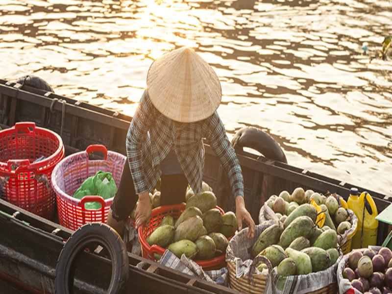 Chợ Nổi Cái Bè là điểm thu nhiều khách du lịch ghé thăm
