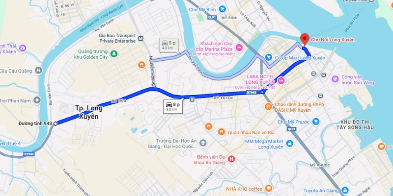 Hướng dẫn di chuyển đến chợ nổi đơn giản nhất