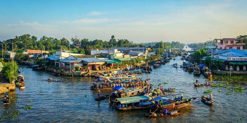 Chợ Nổi Ngã Năm xuất hiện từ thời Pháp thuộc 