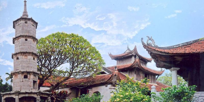 Chùa Dâu với nhiều kiến trúc độc đáo