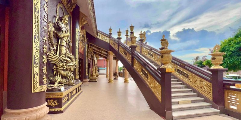 Kiến trúc của chùa rất độc đáo và nổi bật