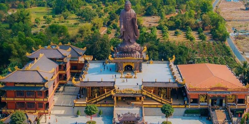 Toàn cảnh chùa Kim Tiên nổi tiếng ở An Giang