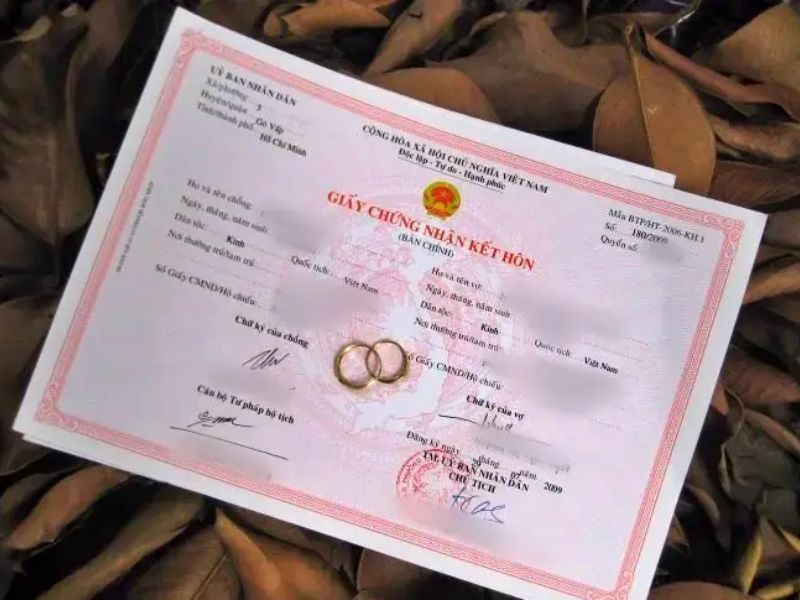 Hồ sơ xin visa Bulgaria bao gồm Giấy đăng ký kết hôn