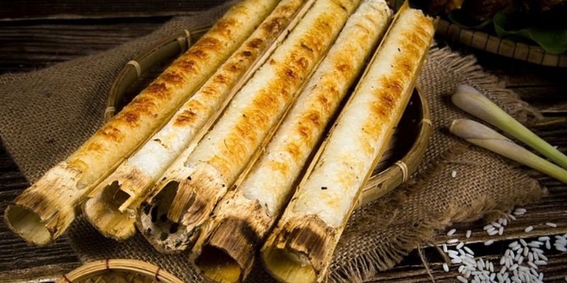 Cơm lam với mùi hương chuẩn vị núi rừng