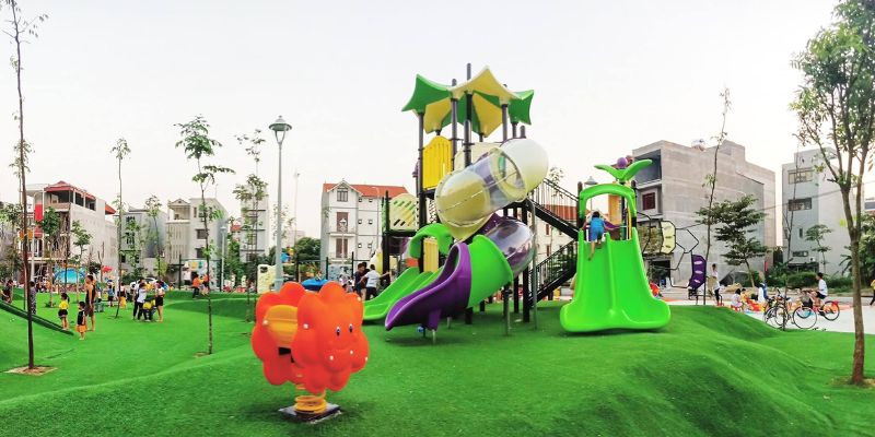 Công viên là điểm đến tuyệt vời cho gia đình có trẻ nhỏ