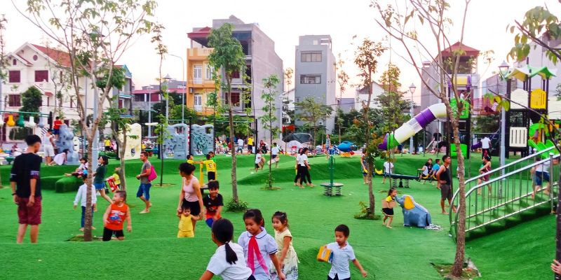 Công viên Nguyễn Văn Cừ luôn diễn ra rất nhiều hoạt động 