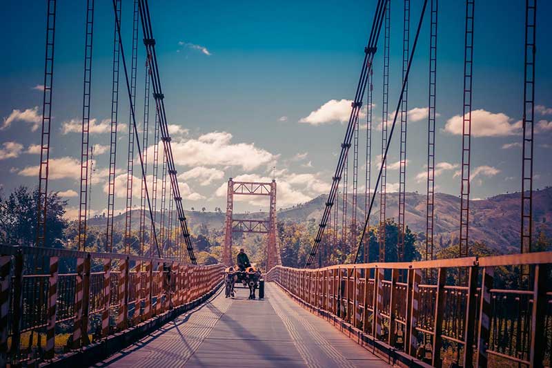 Cầu treo Kon Klor là một trong những địa điểm du lịch Kon Tum nổi tiếng
