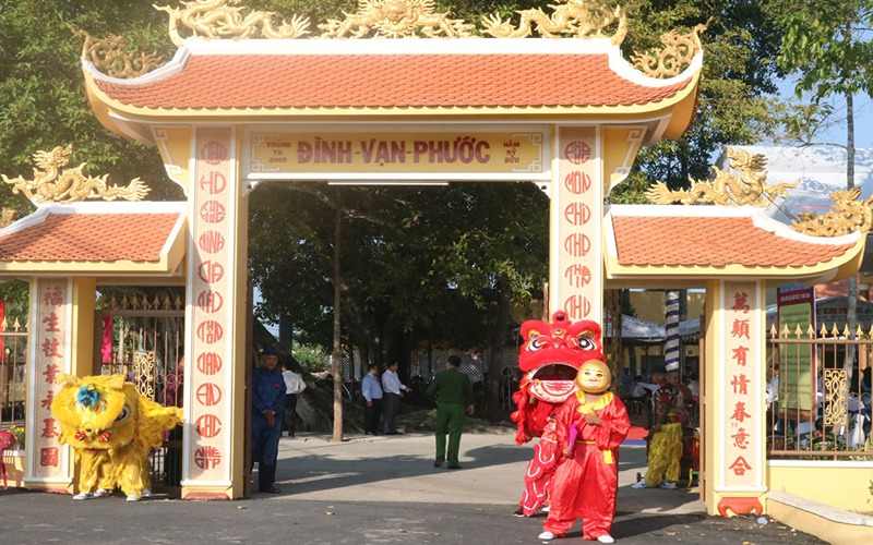 Đình Vạn Phước là di tích văn hóa với kiến trúc Nam Bộ cổ