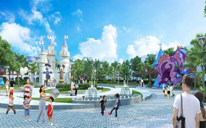 Công viên Bàu Bàng là khu vui chơi hiện đại với hồ nước rộng