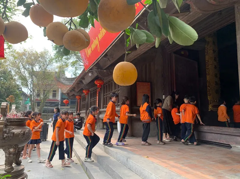 Mùa xuân thích hợp để du khách gần xa tham quan Đình Bảng