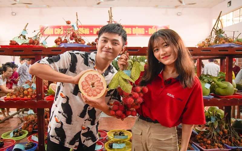 Vườn trái cây Cái Mơn tạo không gian xanh mát