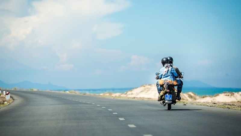 Du lịch biển Lagi bằng hành trình phượt xe máy