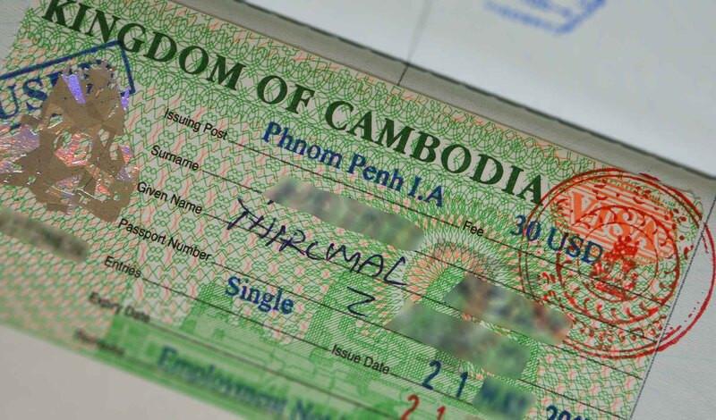 Thời gian tạm trú dưới 30 ngày được miễn visa đi Campuchia