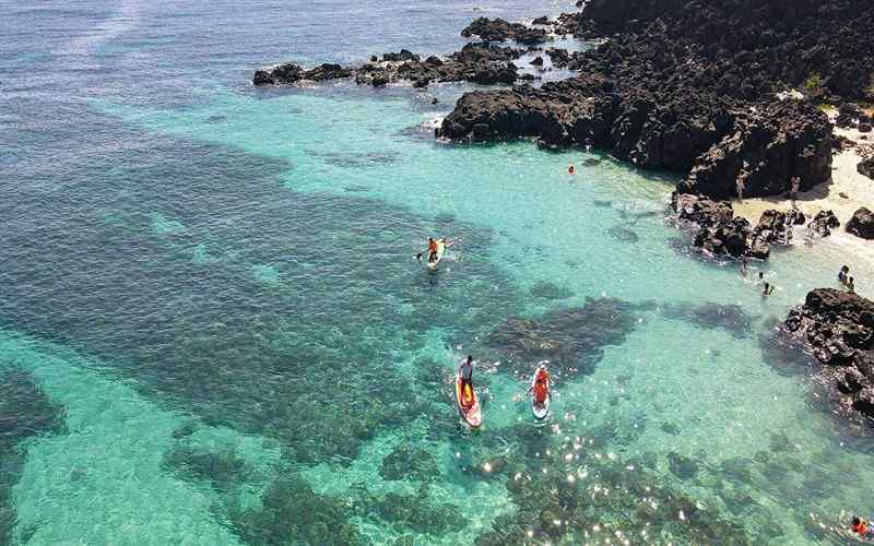 Biển Lý Sơn lấp lánh, cảm giác như chạm vào thiên đường