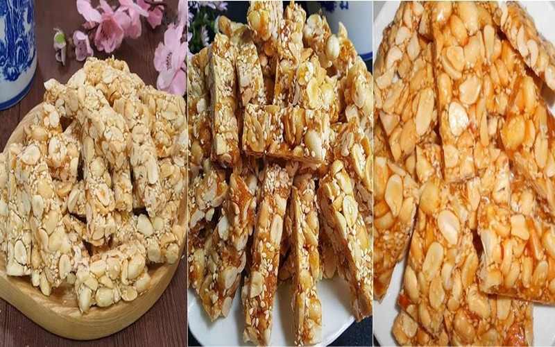 Thèo lèo, hay kẹo đậu phộng, là món ngọt dân dã tại đây