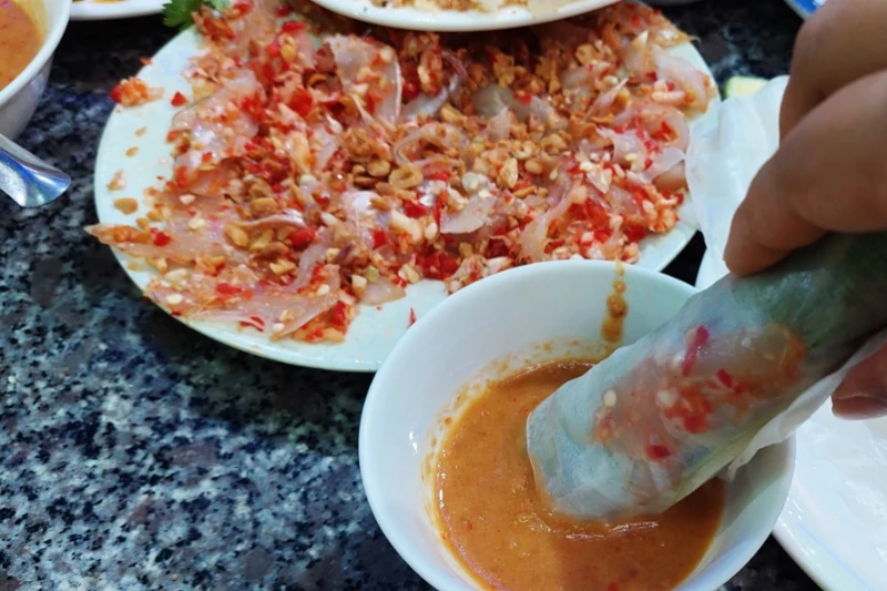 Gỏi cá mai tươi ngon