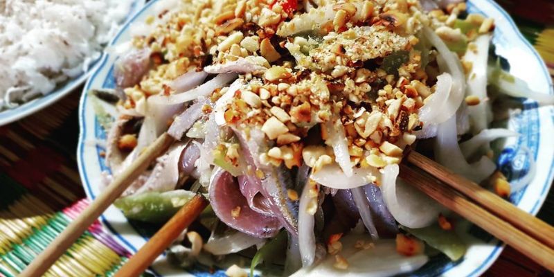 Gỏi cá trích tươi ngon