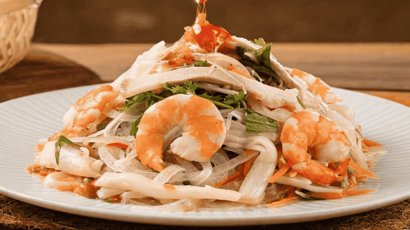 Gỏi củ hũ dừa thanh mát rất ngon