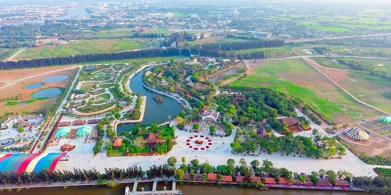 Toàn cảnh Happy Land Bến Lức nổi tiếng gần xa