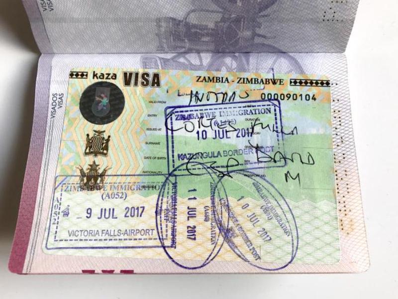 Kaza Univisa là visa liên kết giữa Zambia và Zimbabwe