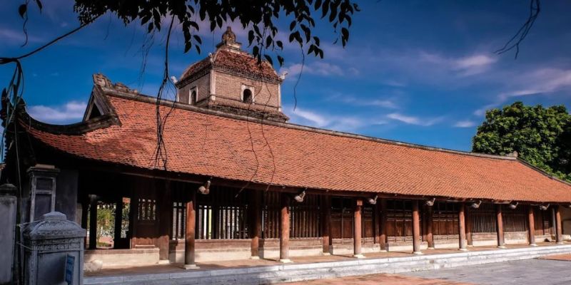 Không gian Chùa Dâu thanh tịnh, yên bình