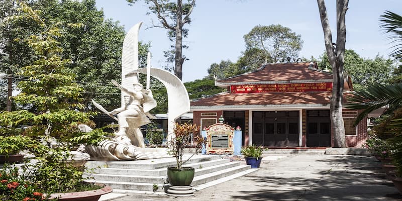 Vết tích khảo cổ tại khu di tích Gò Tháp