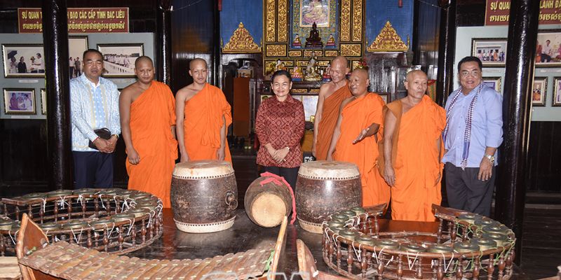 Khu nhà hội sinh hoạt chung tại chùa Xiêm Cán