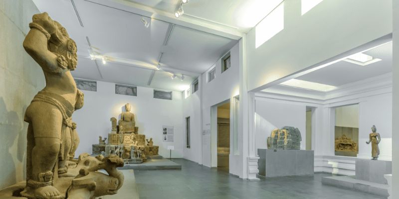 Khu trưng bày Đông Dương tại bảo tàng Chăm 