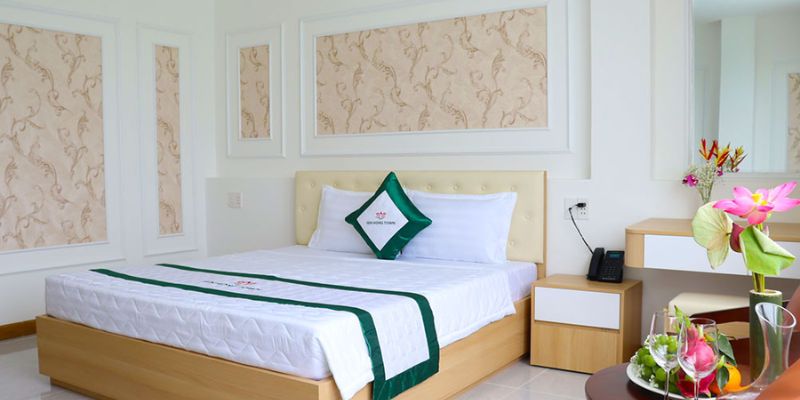 Khu vực nghỉ chân khách sạn Hoa Sen đạt chuẩn 3 sao