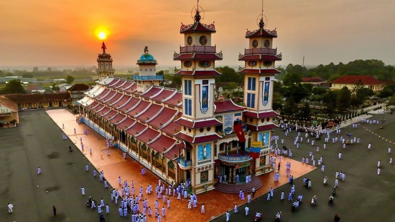 Kiến trúc Tòa Thánh Tây Ninh hoàn thành rất độc đáo