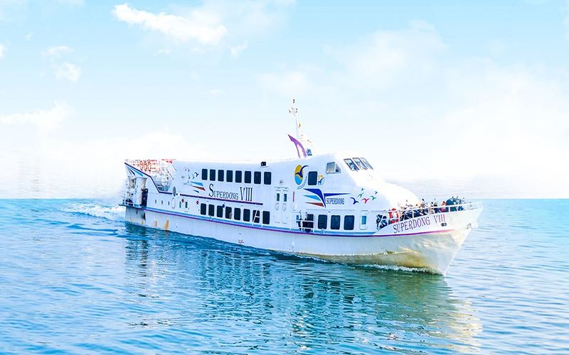 Tàu cao tốc Superdong di chuyển từ Hà Tiên - Phú Quốc