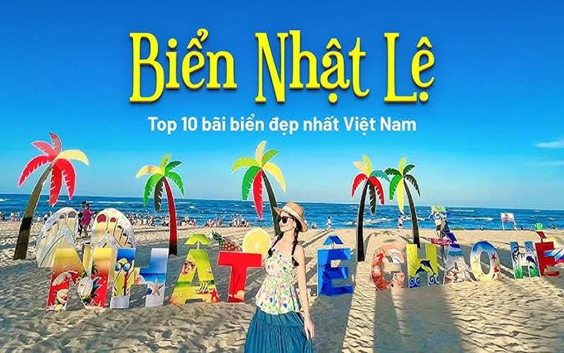 Biển Nhật Lệ với cát mịn, sóng nhẹ, lý tưởng để tắm và ngắm hoàng hôn