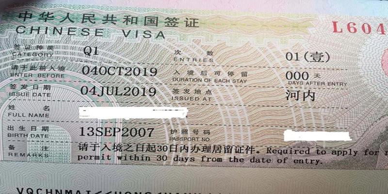 Làm visa đi Trung Quốc mất bao nhiêu tiền?