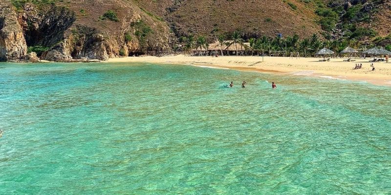 Làn nước trong lành, nhìn thấy cả đáy biển