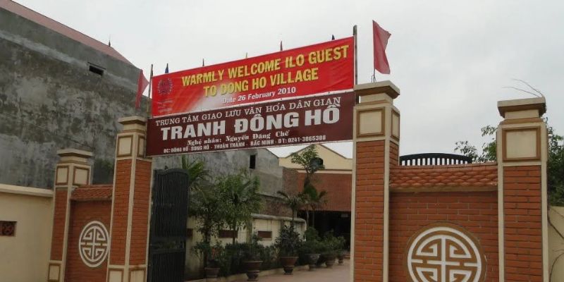 Làng tranh Đông Hồ thuộc tỉnh Bắc Ninh