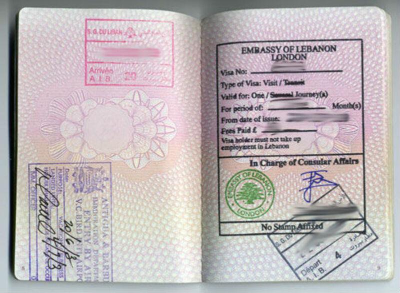 Lebanon cung cấp nhiều loại visa cho nhiều mục đích khác nhau