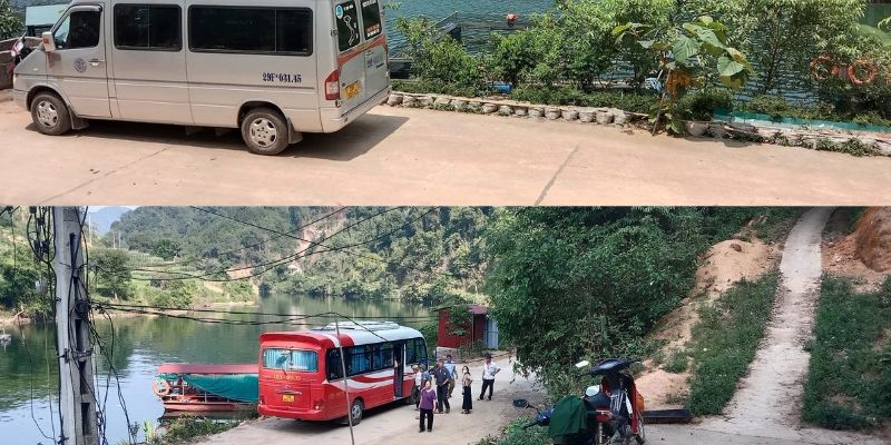 Lộ trình di chuyển đến Thác Mây có vài đoạn đá dốc