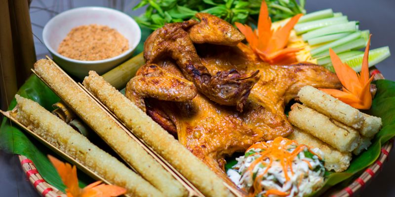 Khi đến Măng Đen đừng quên thưởng thức món gà nướng